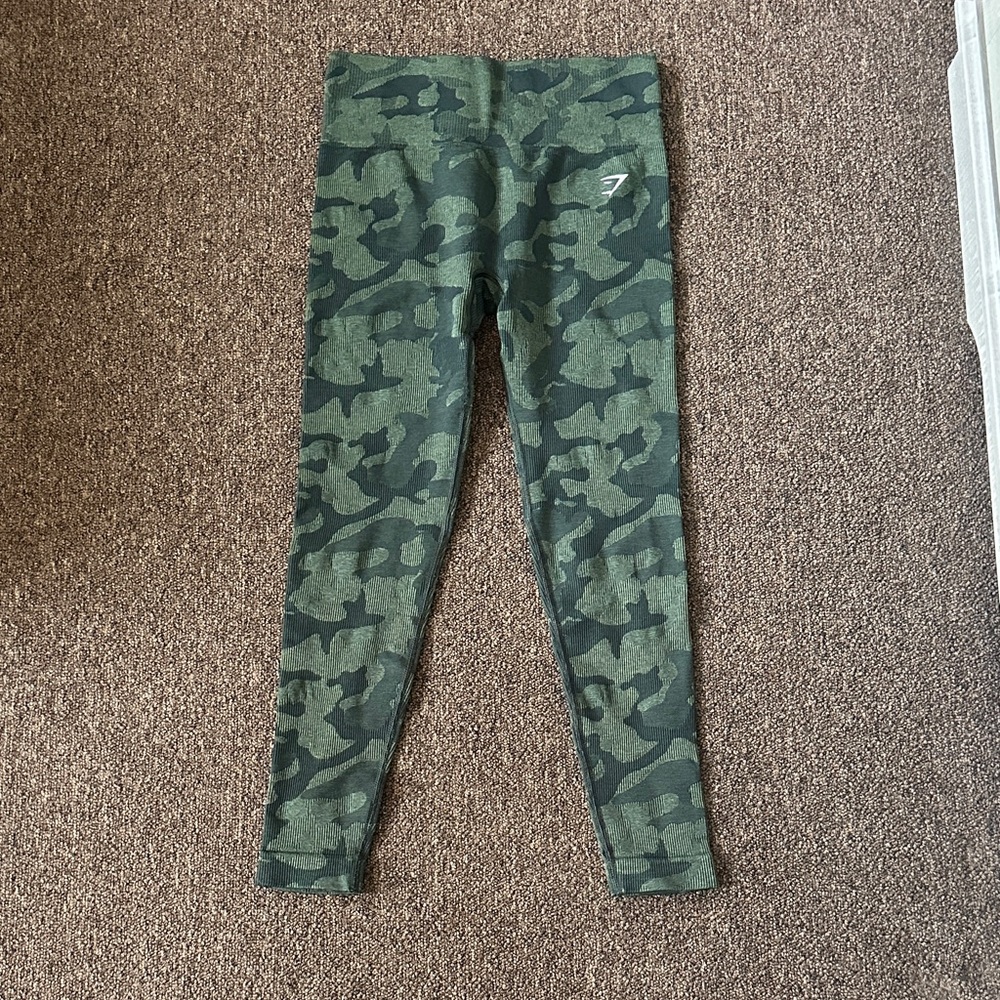 Gymshark Green Camo Leggings